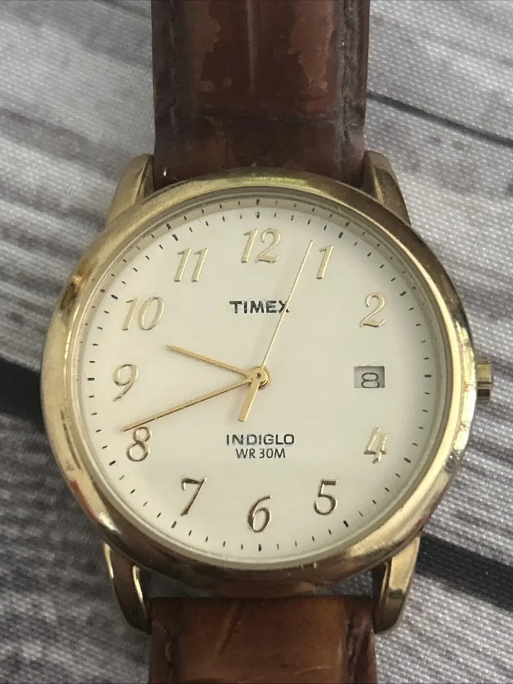 Timex Indiglo Gold Tone Quartz Watch